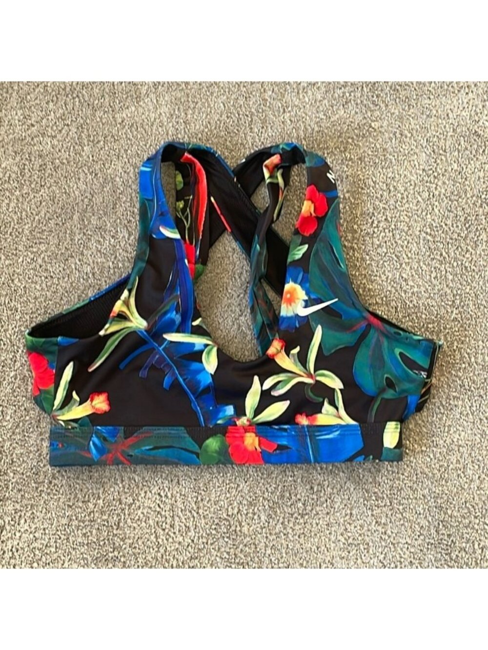 EC Nike Multi Color Cross Back Sports Bra - Size XS